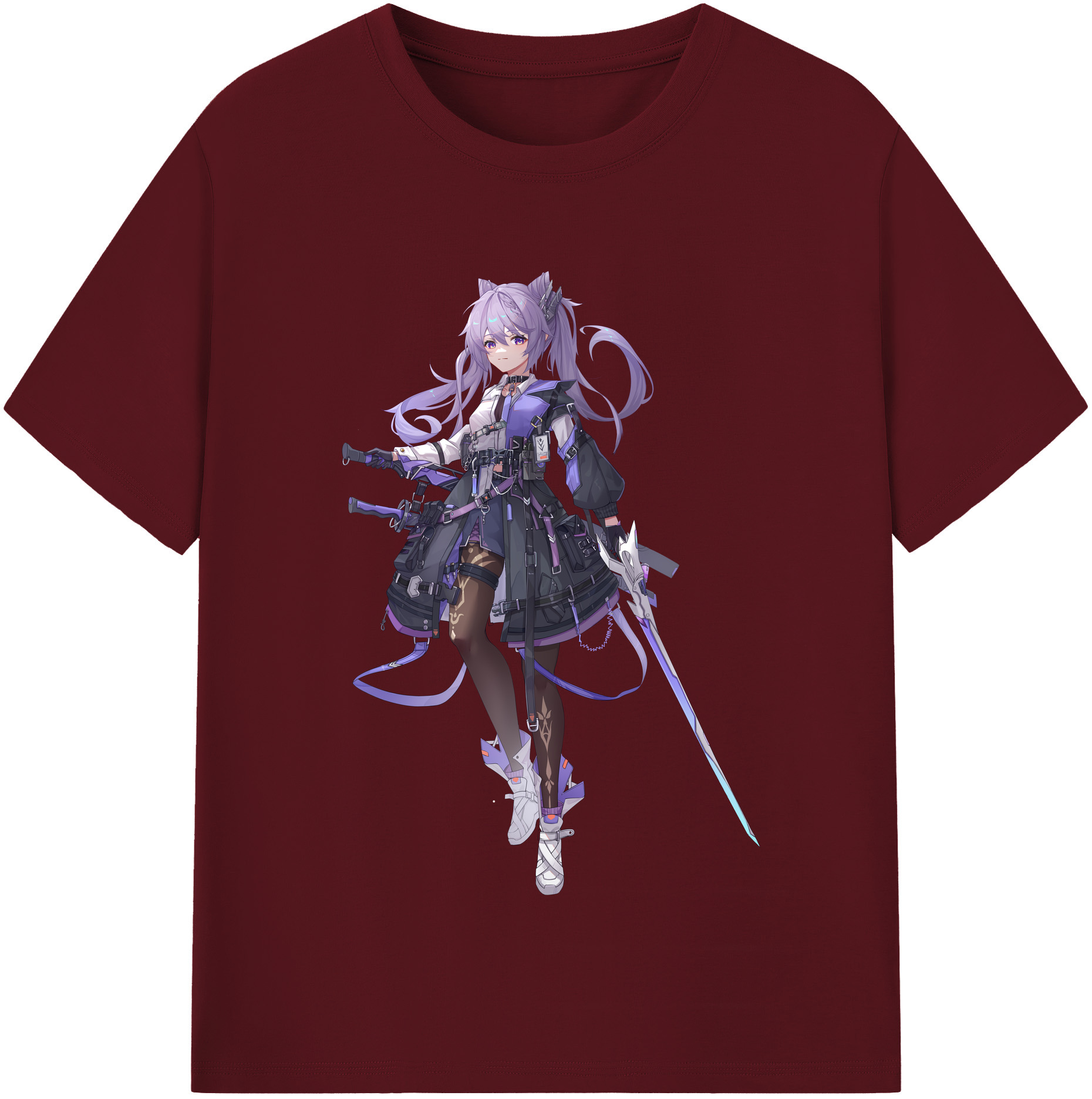 げんし神 刻晴 こくせい genshin Kokusei 綿100％半袖Tシャツ（フロントプリント）